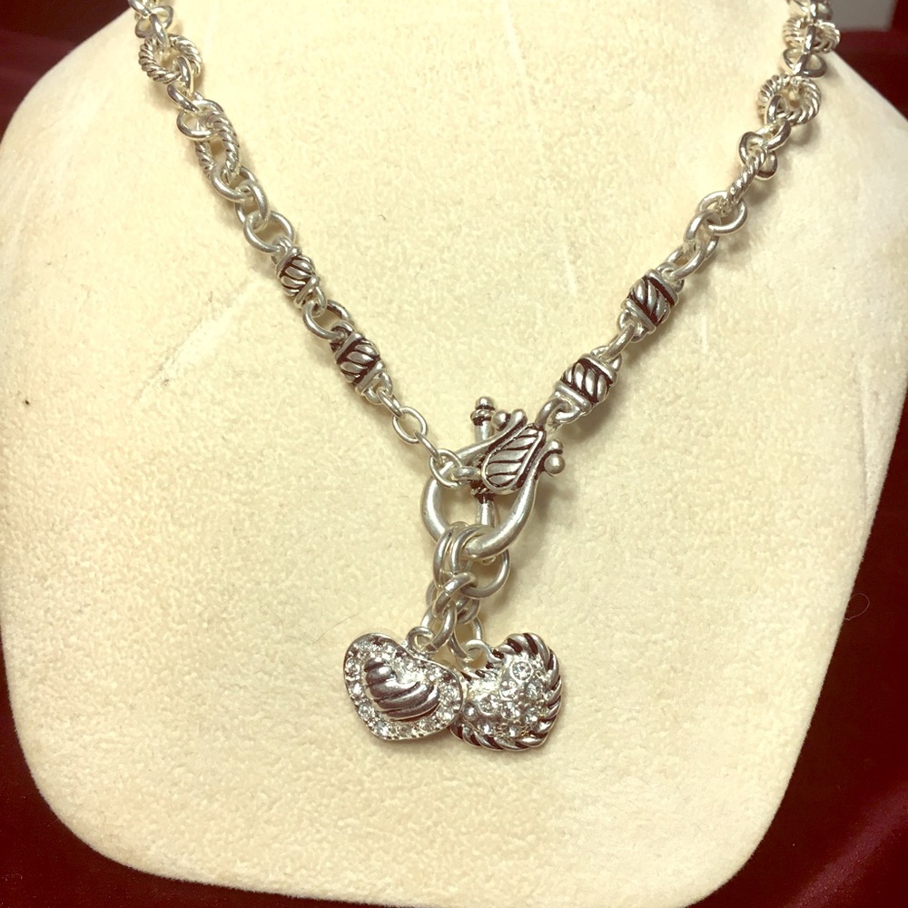 Premier Designs Two Hearts Necklace 💕